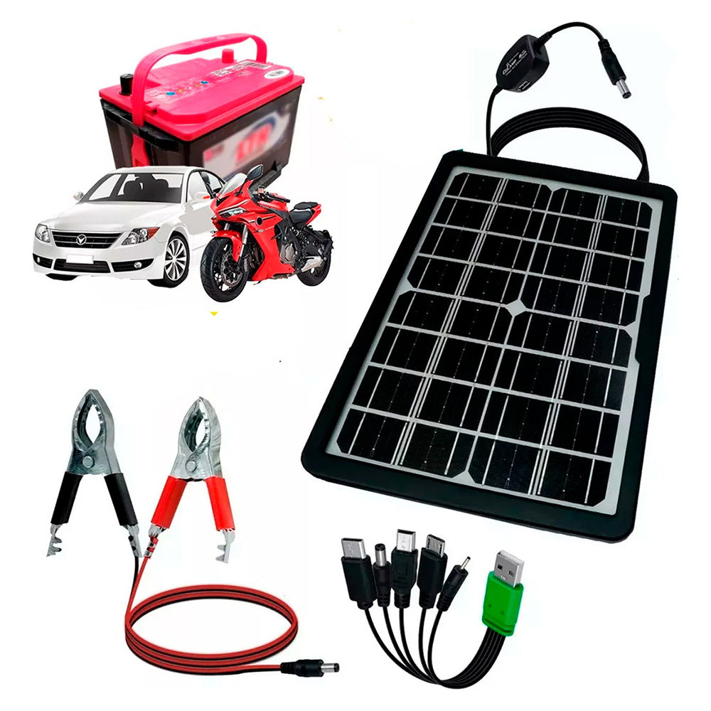 Panel Solar y bateria Moreka MOR-120S 20W 3000 mAh Para Exteriores