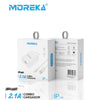 Cargador 2.1A Moreka MR2885 Ligthning 2.1A Cable IP 1M