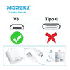 Cargador Moreka MR1245  2.4A  Puerto USB incluye Cable Micro USB 1M