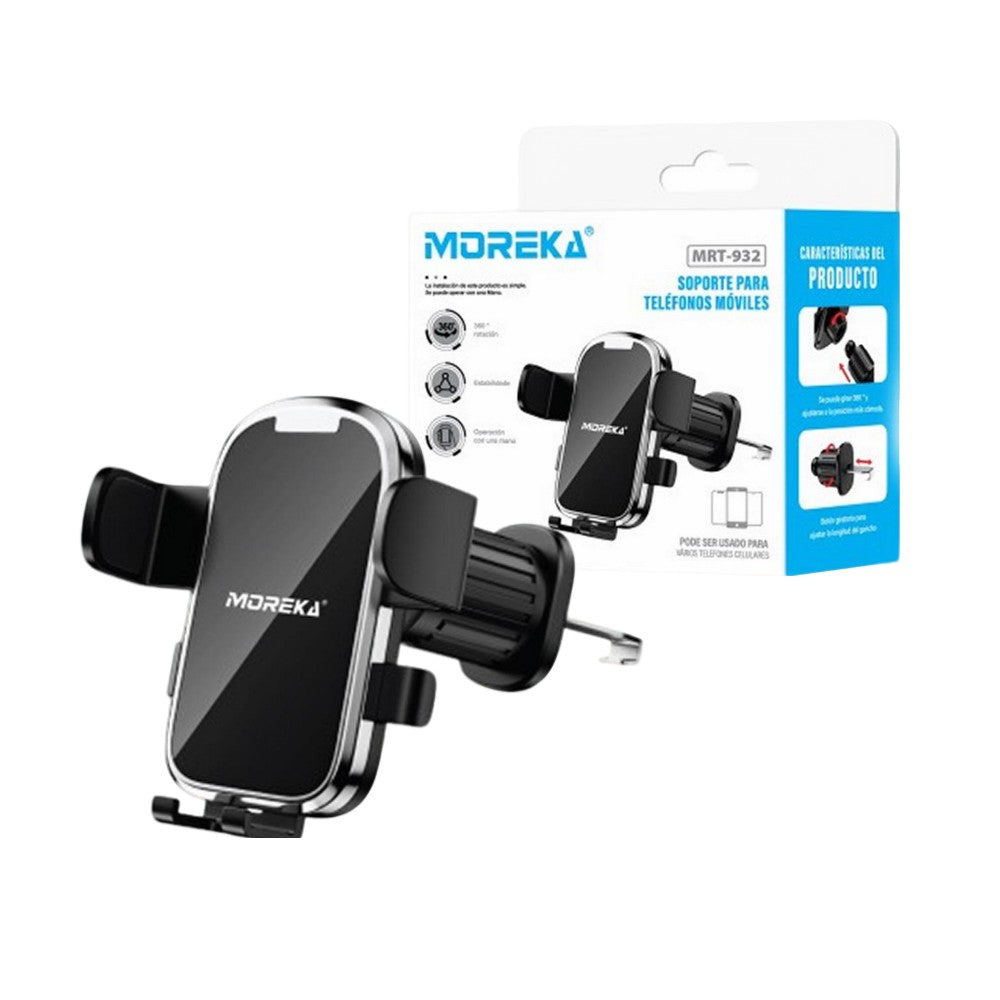 Soporte Automóvil Rendija Ventilación Rotación 360° Moreka Modelo MRT-932