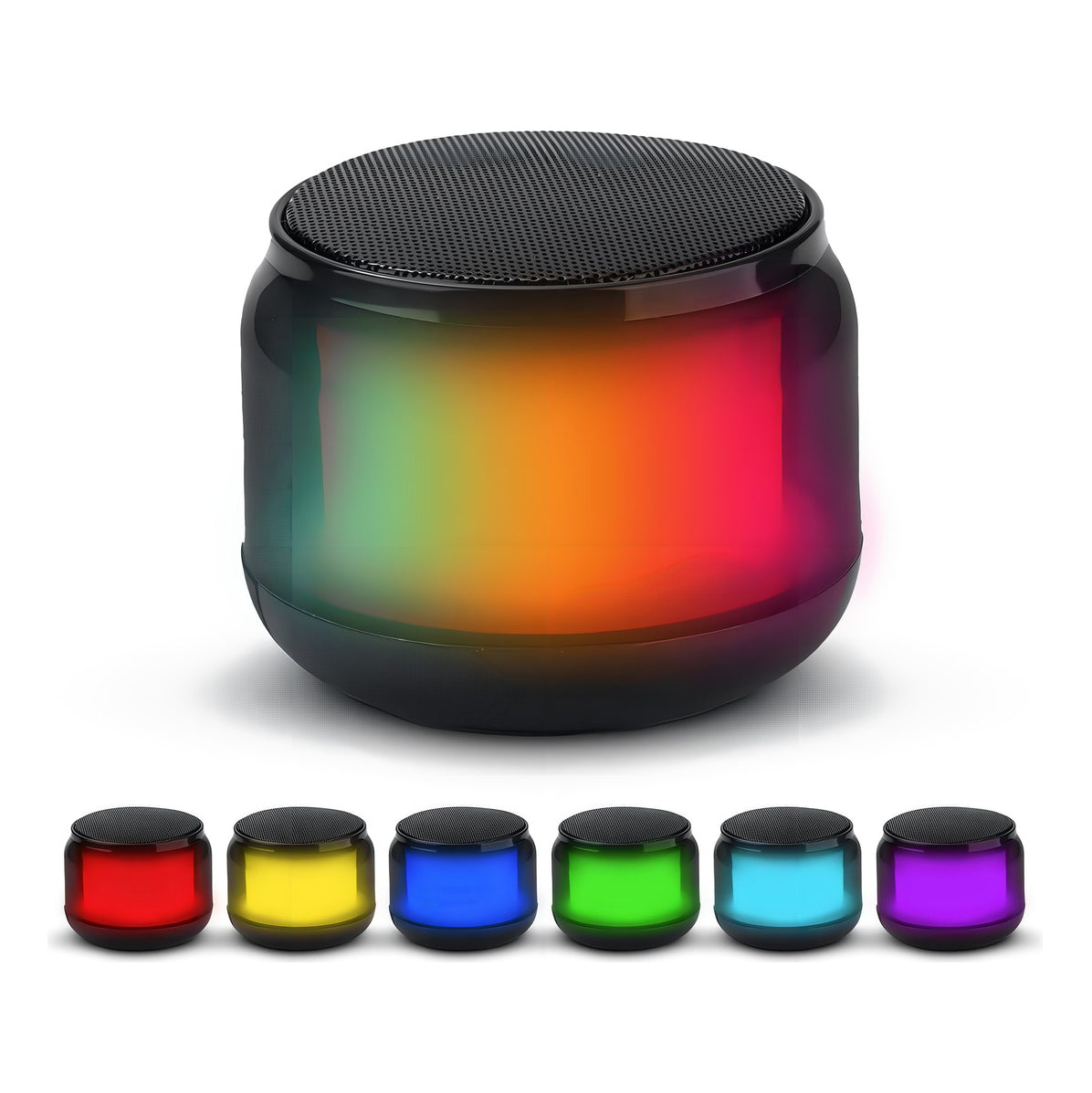 Bocina MS300 5W 5000mAh 4-5 hrs de bateria Bluetooth luz RGB recargable