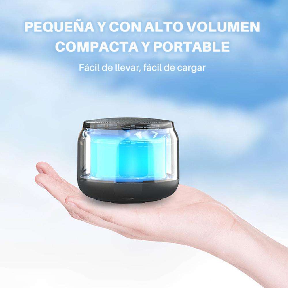 Bocina MS300 5W 5000mAh 4-5 hrs de bateria Bluetooth luz RGB recargable