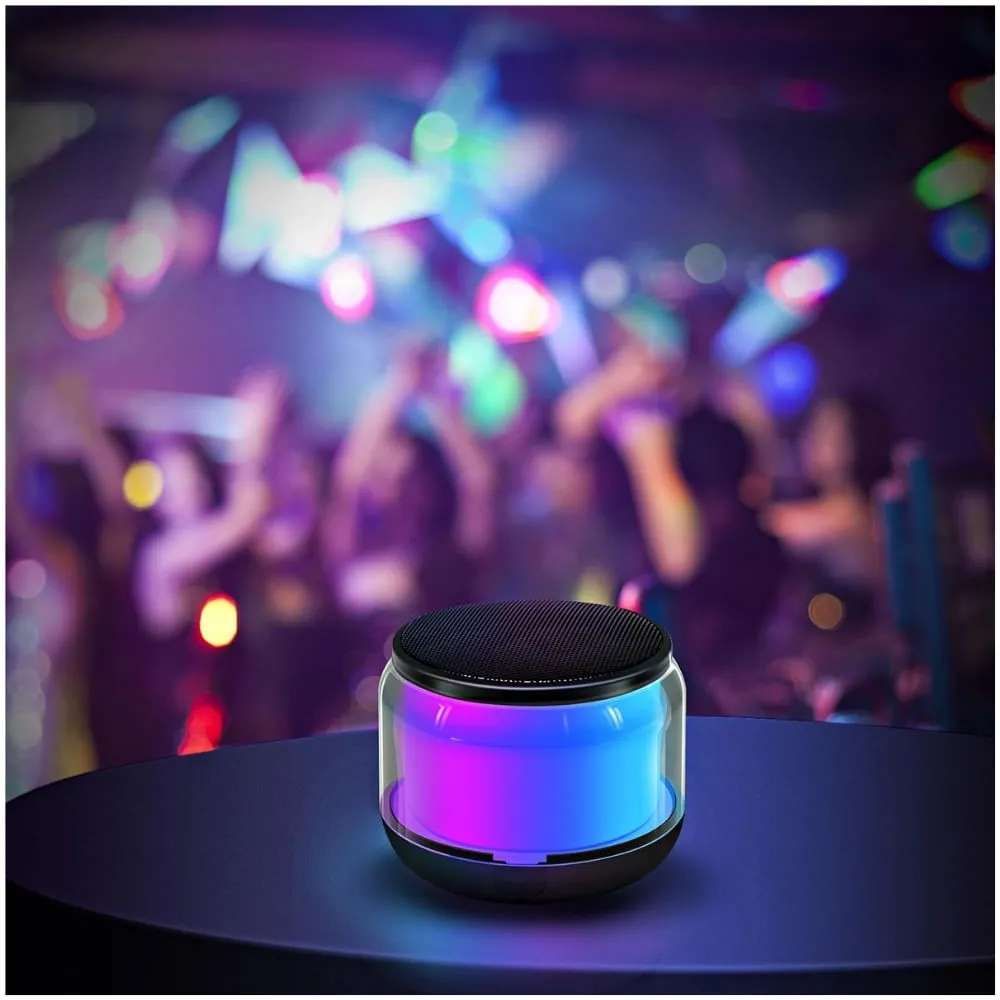 Bocina MS300 5W 5000mAh 4-5 hrs de bateria Bluetooth luz RGB recargable