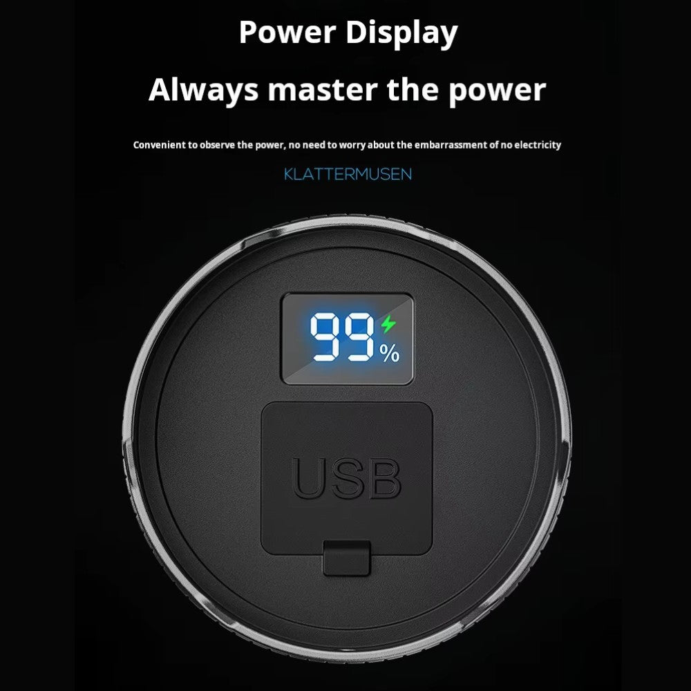 Linterna tactica metalica recargable 2400mAh TG+COB 3000 metros de distancia MT-025