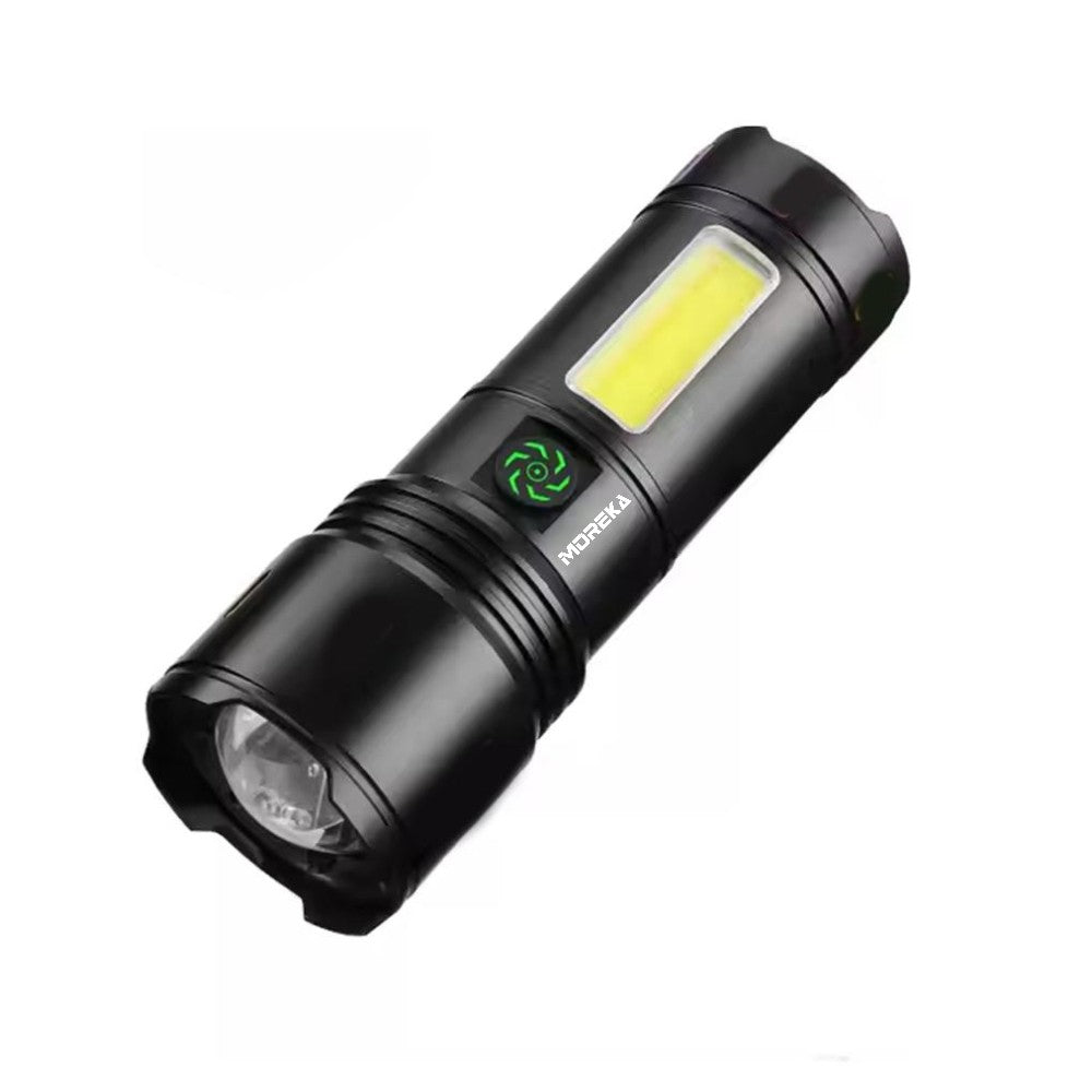 Linterna tactica metalica recargable 2400mAh TG+COB 3000 metros de distancia MT-025