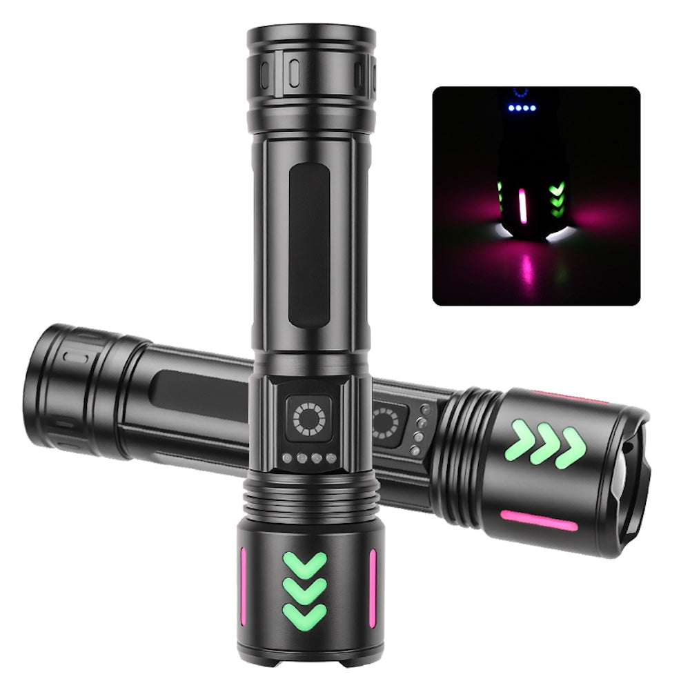 Lampara Táctica Recargable Usb Laser 20W 8800mAh / 4.2V  Moreka MT-032