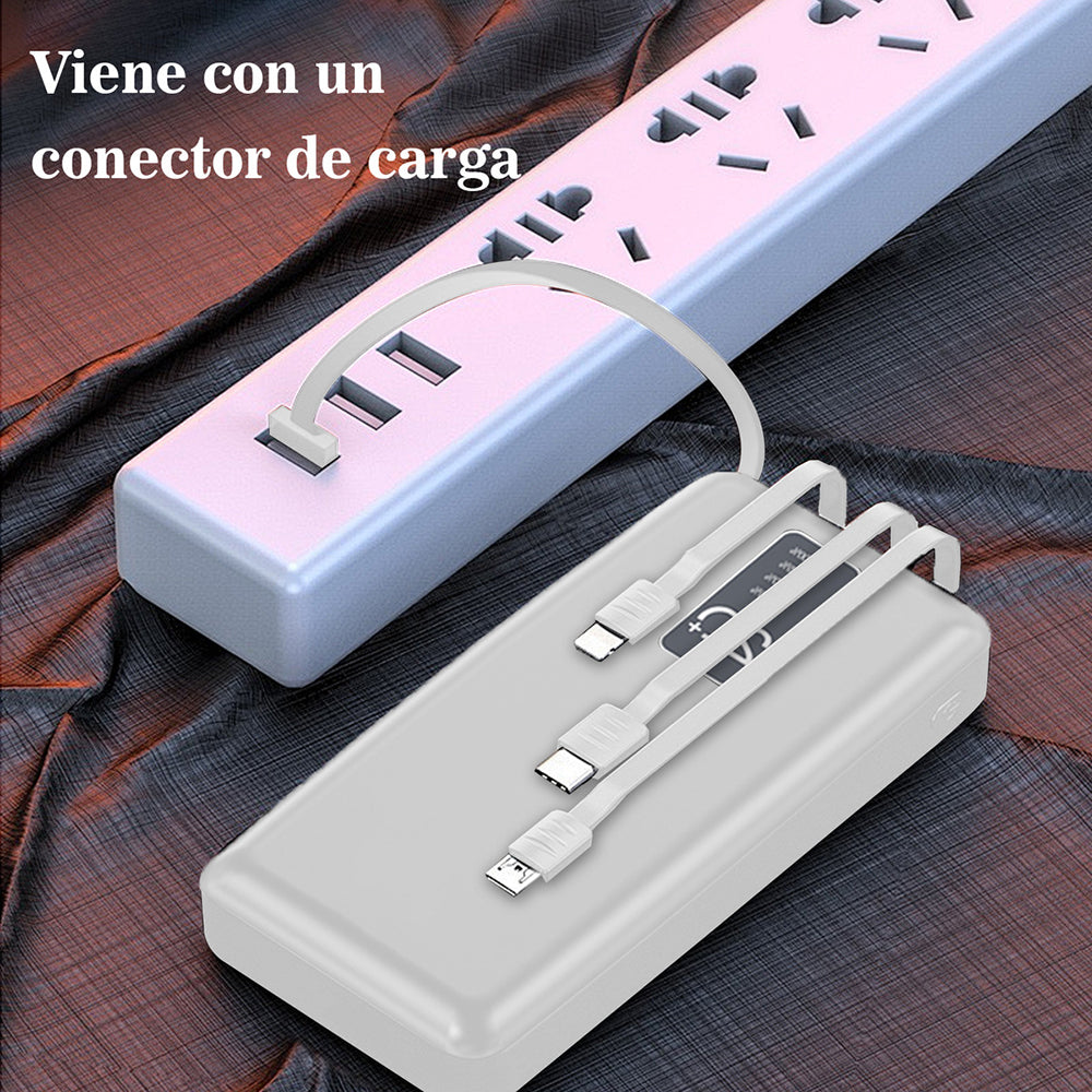 Power Bank Nebro WB-214 20000mAh 2.1A 5V incluye cables IP C V8