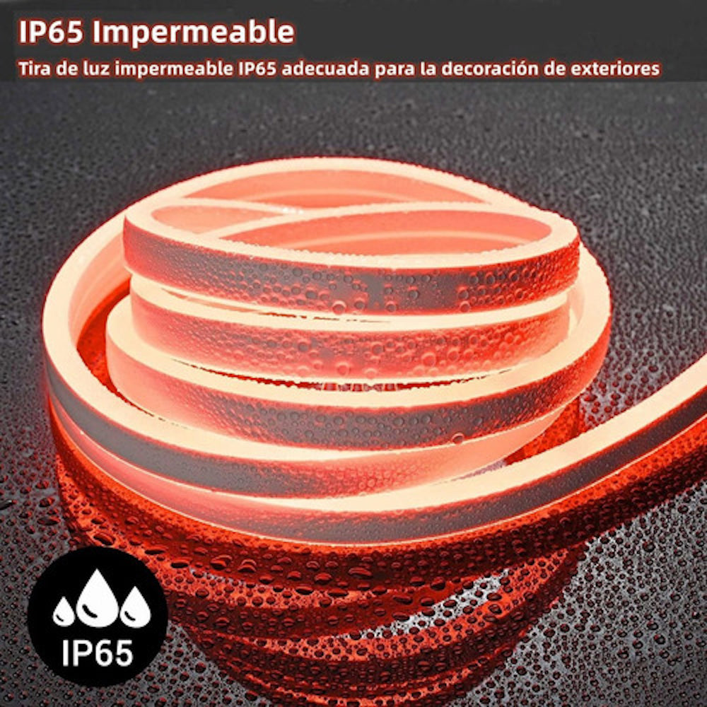 Tira Luz led NEÓN Ip65 Flexible Unicolor De 5m M13-005