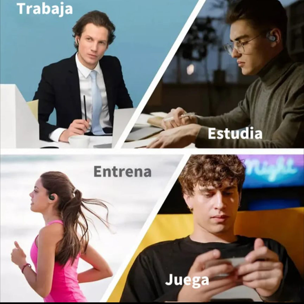 Audífonos Bluetooth Conducción de Aire Cancelación de Ruido Sport 50mAh IPX4 G-TIDE OWS 8