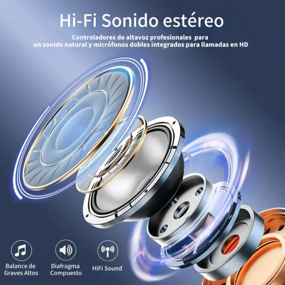 Audífonos Bluetooth Conducción de Aire Cancelación de Ruido Sport 50mAh IPX4 G-TIDE OWS 8