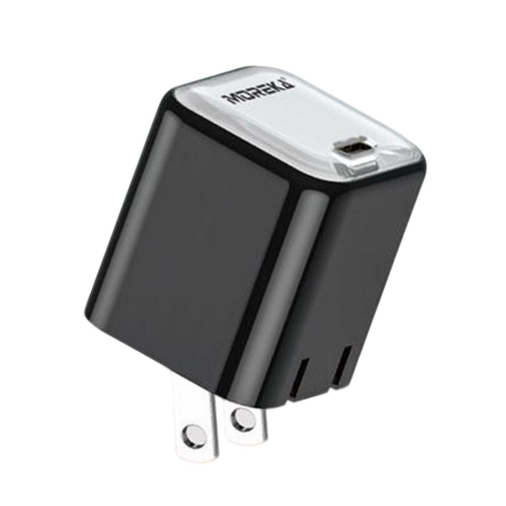 Cubo carga rápida 20W 5V- 3A puerto C Clavija plegable Moreka P-211