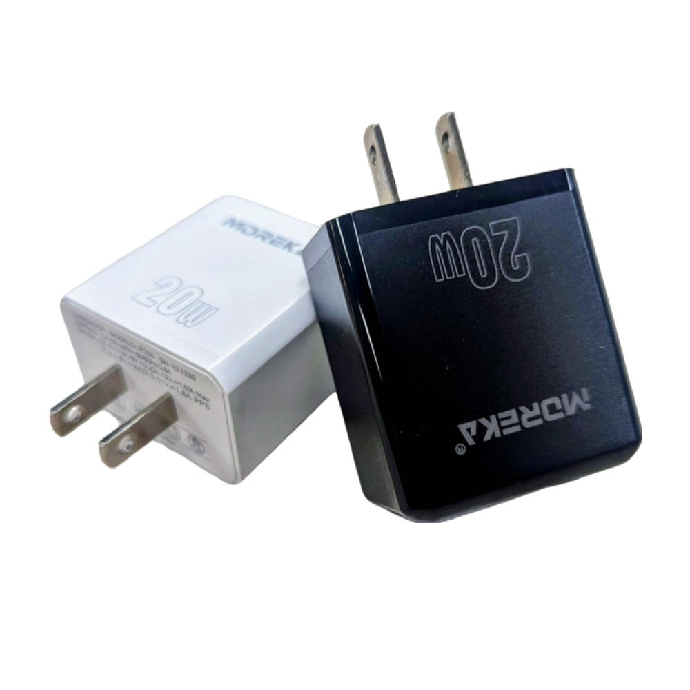 Cargador 20W Moreka P205 puerto tipo C Cubo