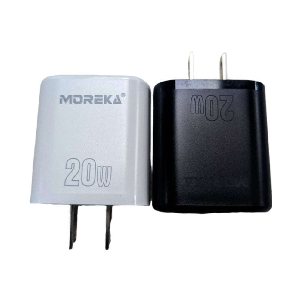 Cargador 20W Moreka P208 puerto tipo C Cubo