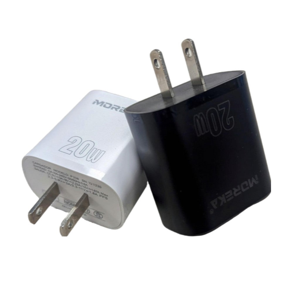 Cargador 20W Moreka P208 puerto tipo C Cubo