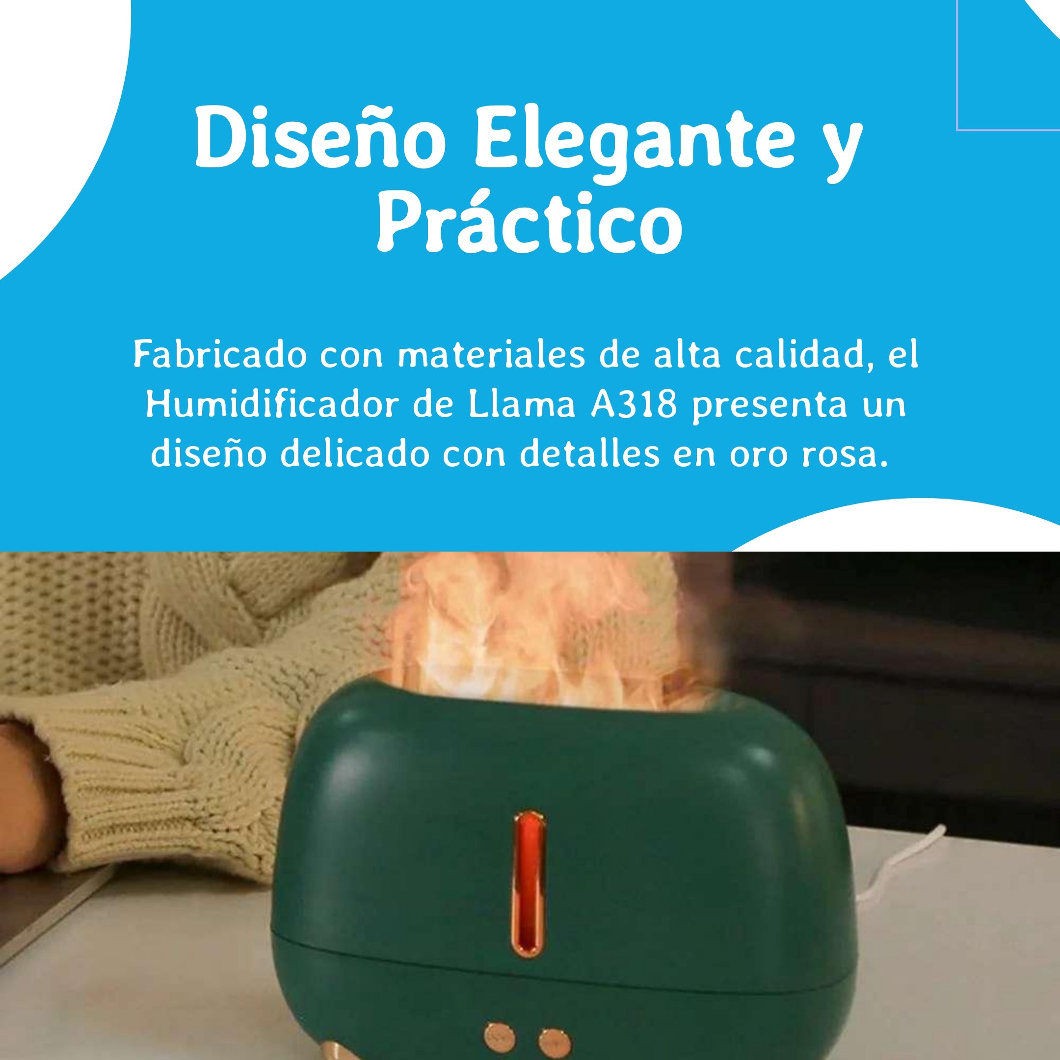 Humificador de llama Portatil A318 Aromaterapia