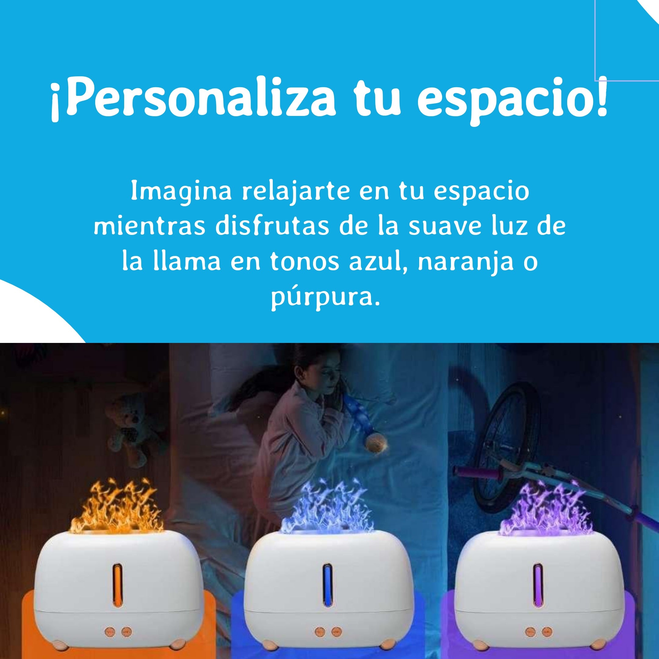 Humificador de llama Portatil A318 Aromaterapia