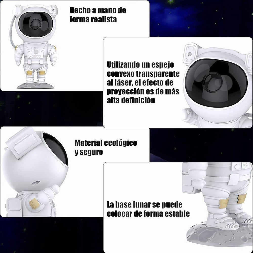 Proyector De Estrella Galaxia Astronautas Lampara De Noche