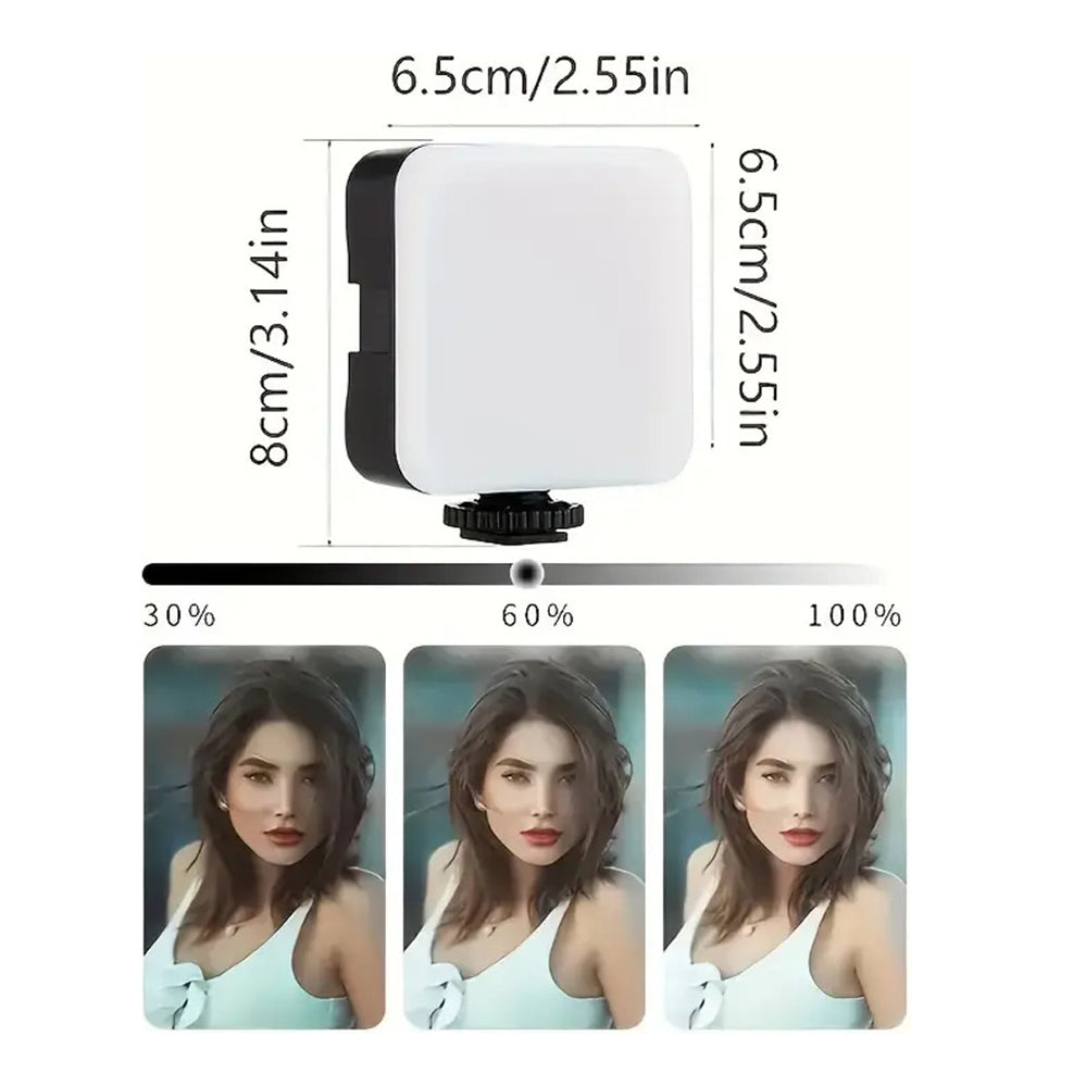 Soporte Celular Videoblog Set Tripie Con Luz Led Microfono PY-49