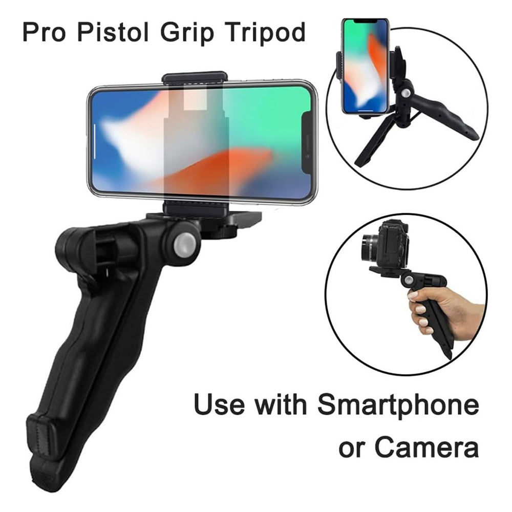 Soporte Celular Videoblog Set Tripie Con Luz Led Microfono PY-49