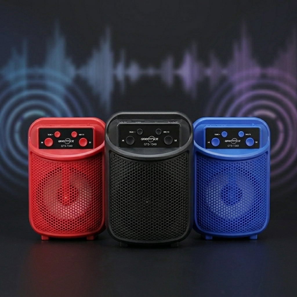 Bocina Bluetooth Recargable Greatnice GTS-1349 Inalámbrica USB RADIO FM 5W