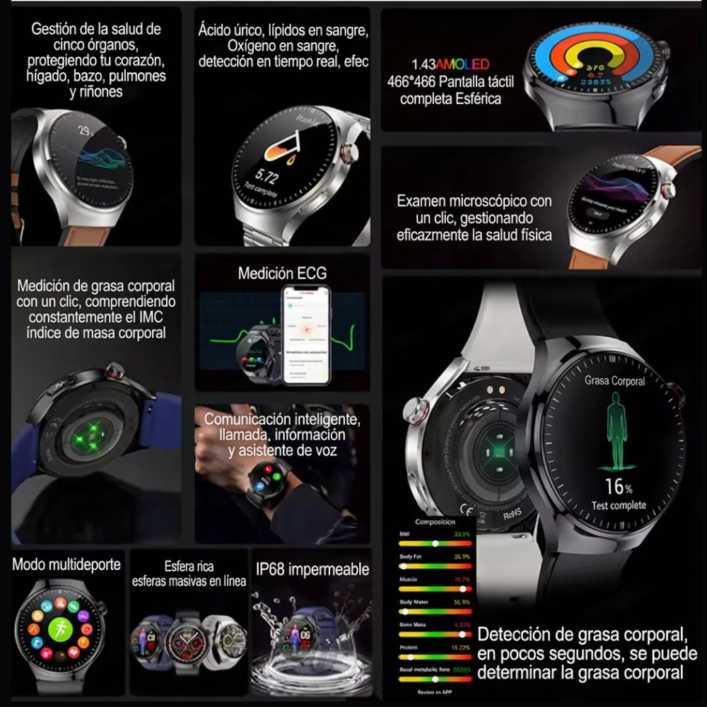 Smart Watch Moreka R06 pantalla HD 1.53