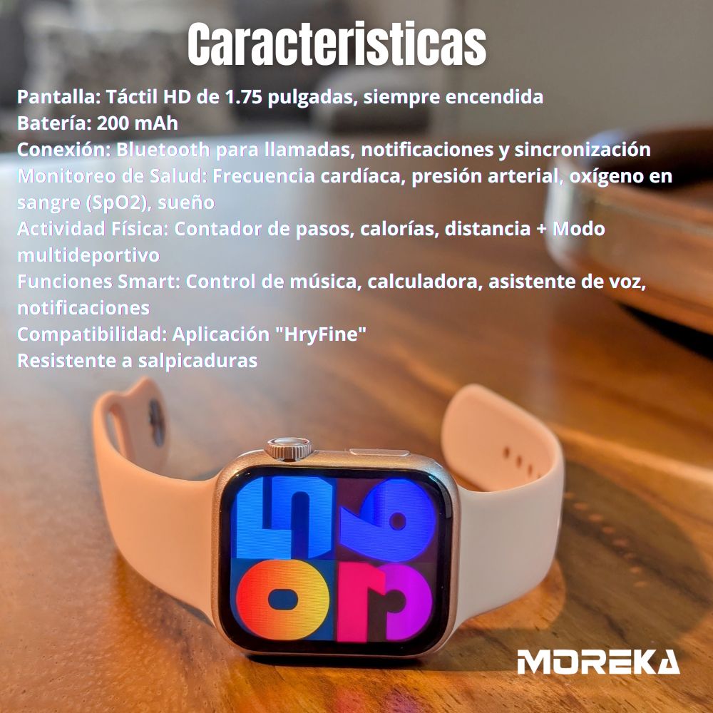 Smart Watch Moreka R07 pantalla HD 1.75