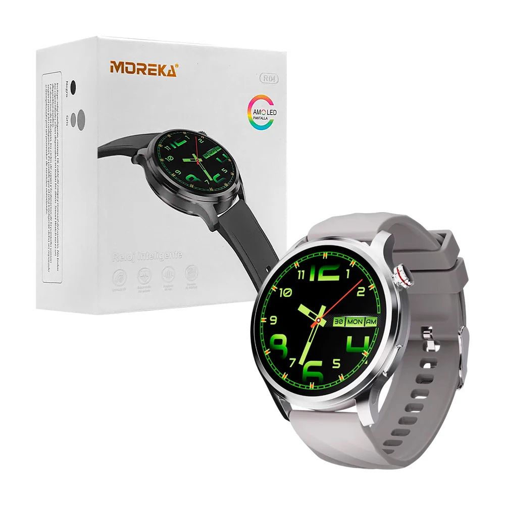 Smart Watch Moreka R04 pantalla Ultra HD Amoled contra agua IPX67