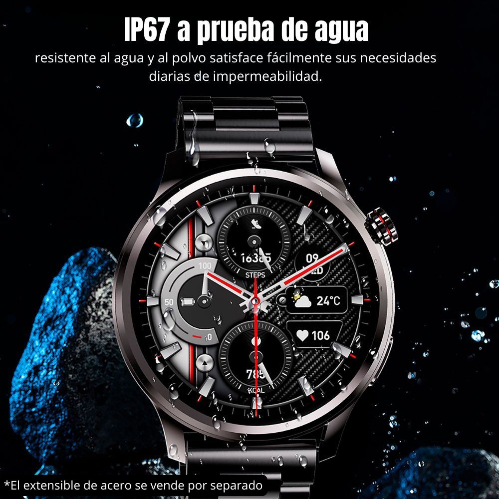 Smart Watch Moreka R04 pantalla Ultra HD Amoled contra agua IPX67