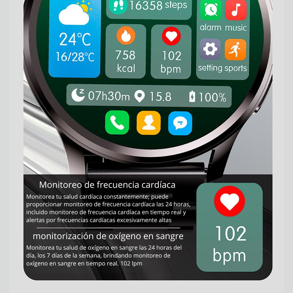 Smart Watch Moreka R04 pantalla Ultra HD Amoled contra agua IPX67