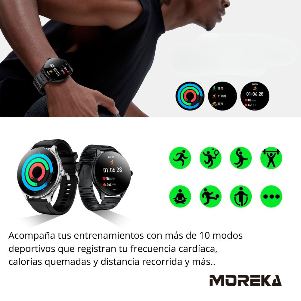 Smart Watch Moreka R05 pantalla Ultra HD Amoled contra agua IPX67