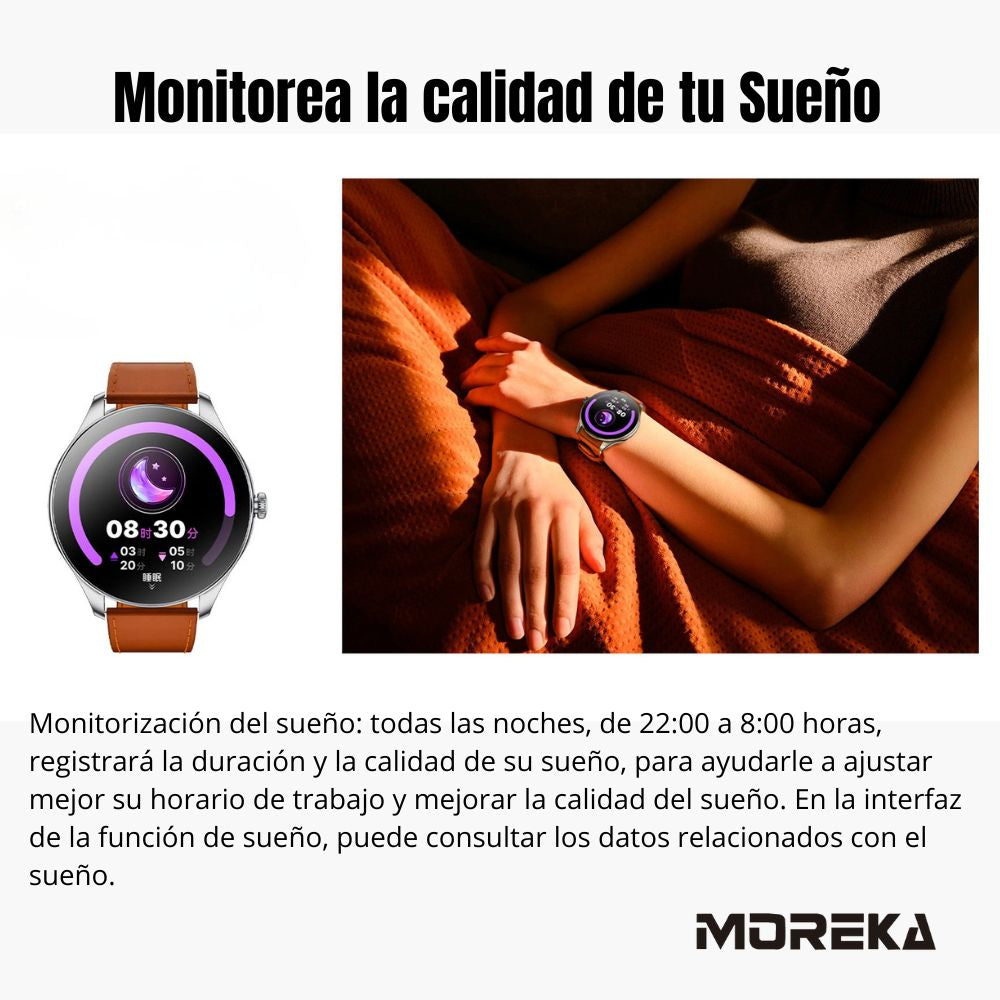 Smart Watch Moreka R05 pantalla Ultra HD Amoled contra agua IPX67