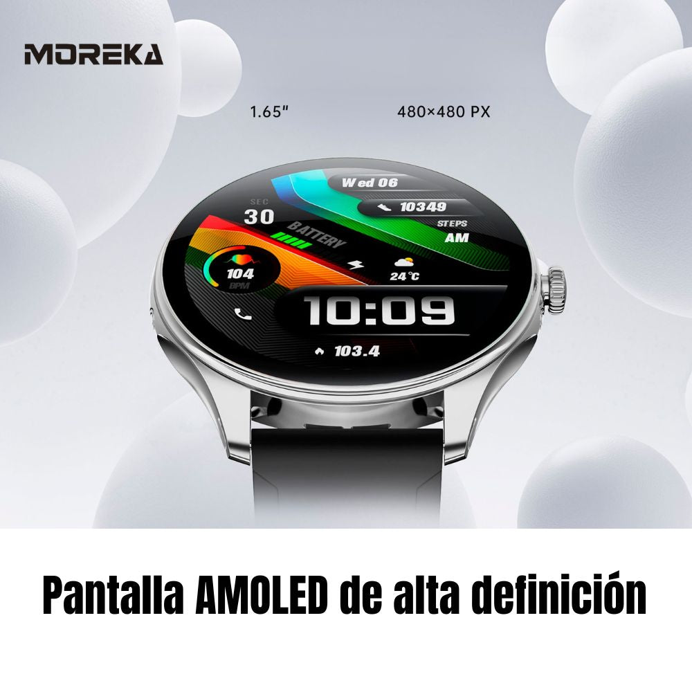 Smart Watch Moreka R05 pantalla Ultra HD Amoled contra agua IPX67