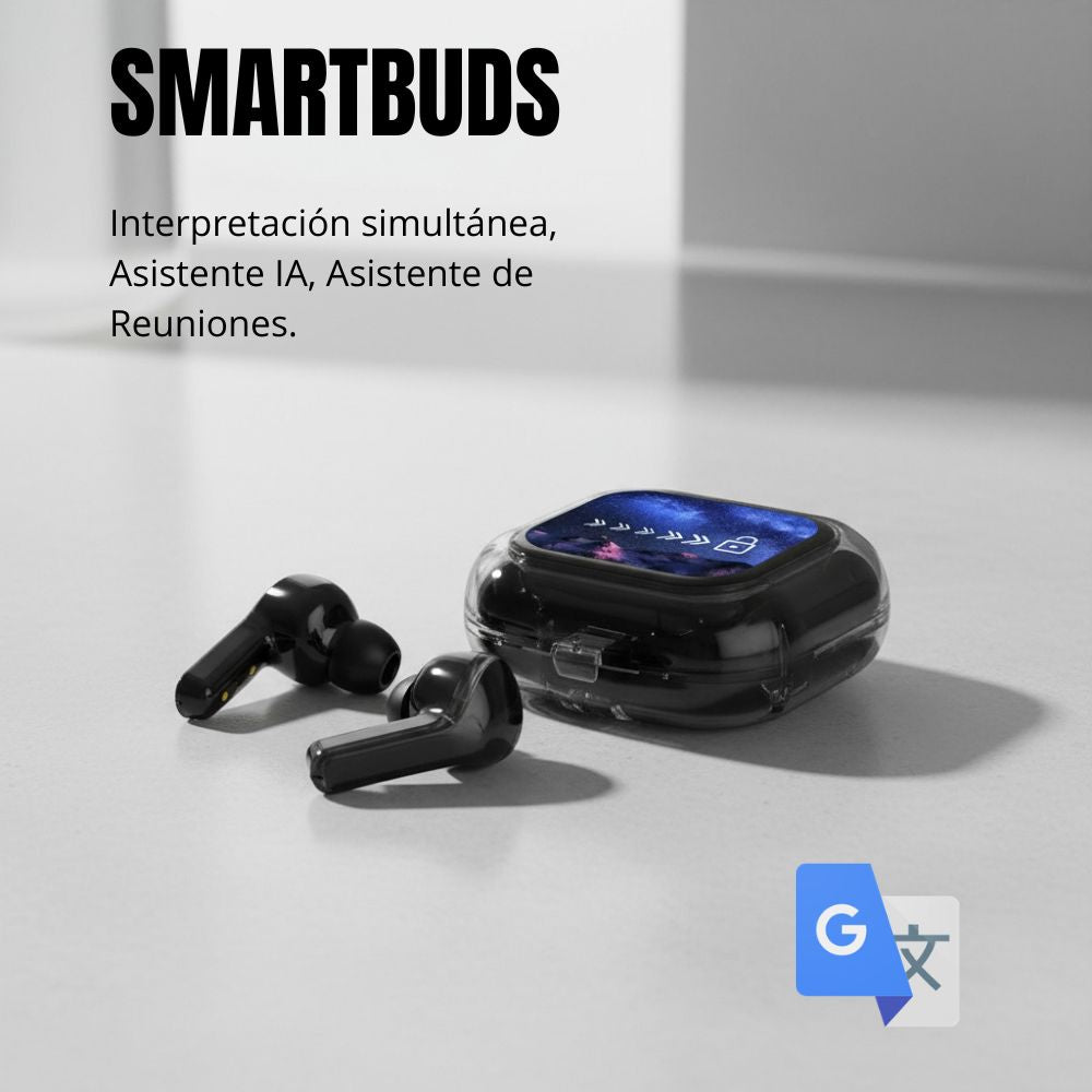 Audífonos Bluetooth Traductor IA Cancelación de Ruido ENC IPX5 SmartBuds