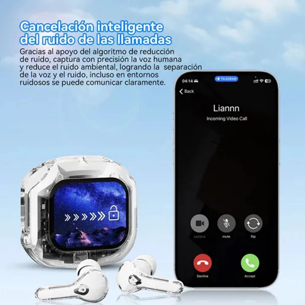 Audífonos Bluetooth Traductor IA Cancelación de Ruido ENC IPX5 SmartBuds