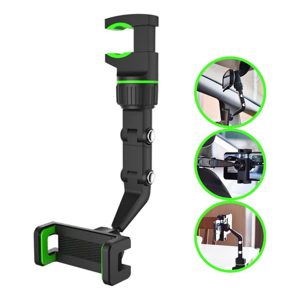 Soporte Porta Celular 360 Carro Auto Espejo Retrovisor y respaldo asiento  y803