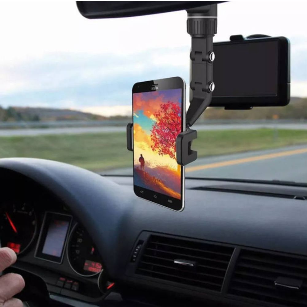 Soporte Porta Celular 360 Carro Auto Espejo Retrovisor y respaldo asiento  y803