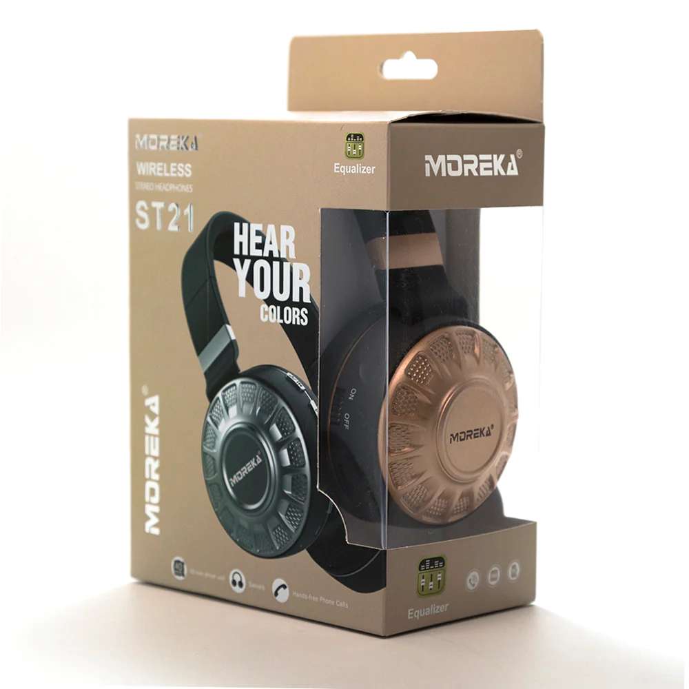 Audífonos Diadema Bluetooth Moreka St21 sonido Envolvente