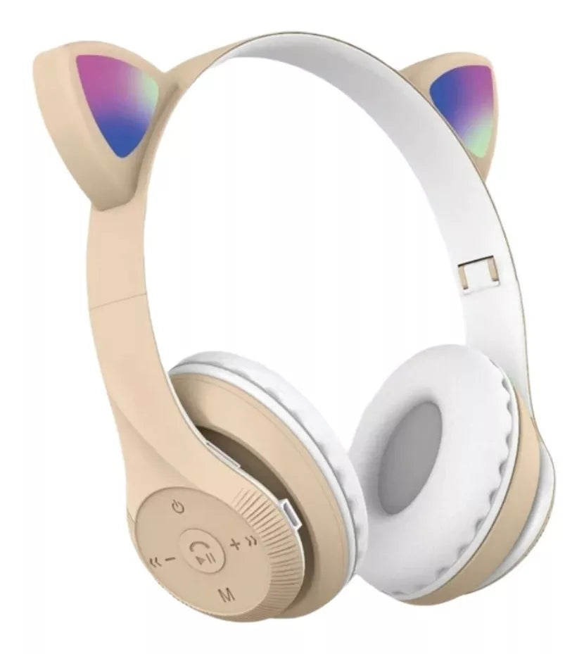 Audífonos Diadema Gato Bluetooth Moreka ST75M Inalámbrico Plegable