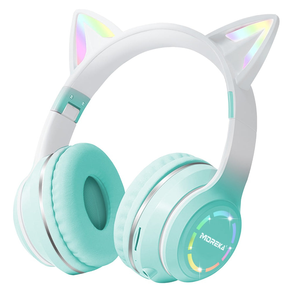 Diadema Gato Bluetooth inalámbrico Baja latencia larga duración RGB ST89M