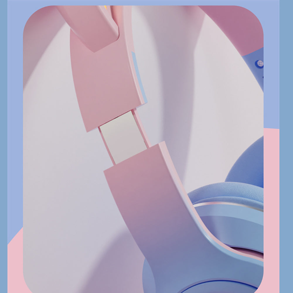 Diadema Gato Bluetooth inalámbrico Baja latencia larga duración RGB ST89M