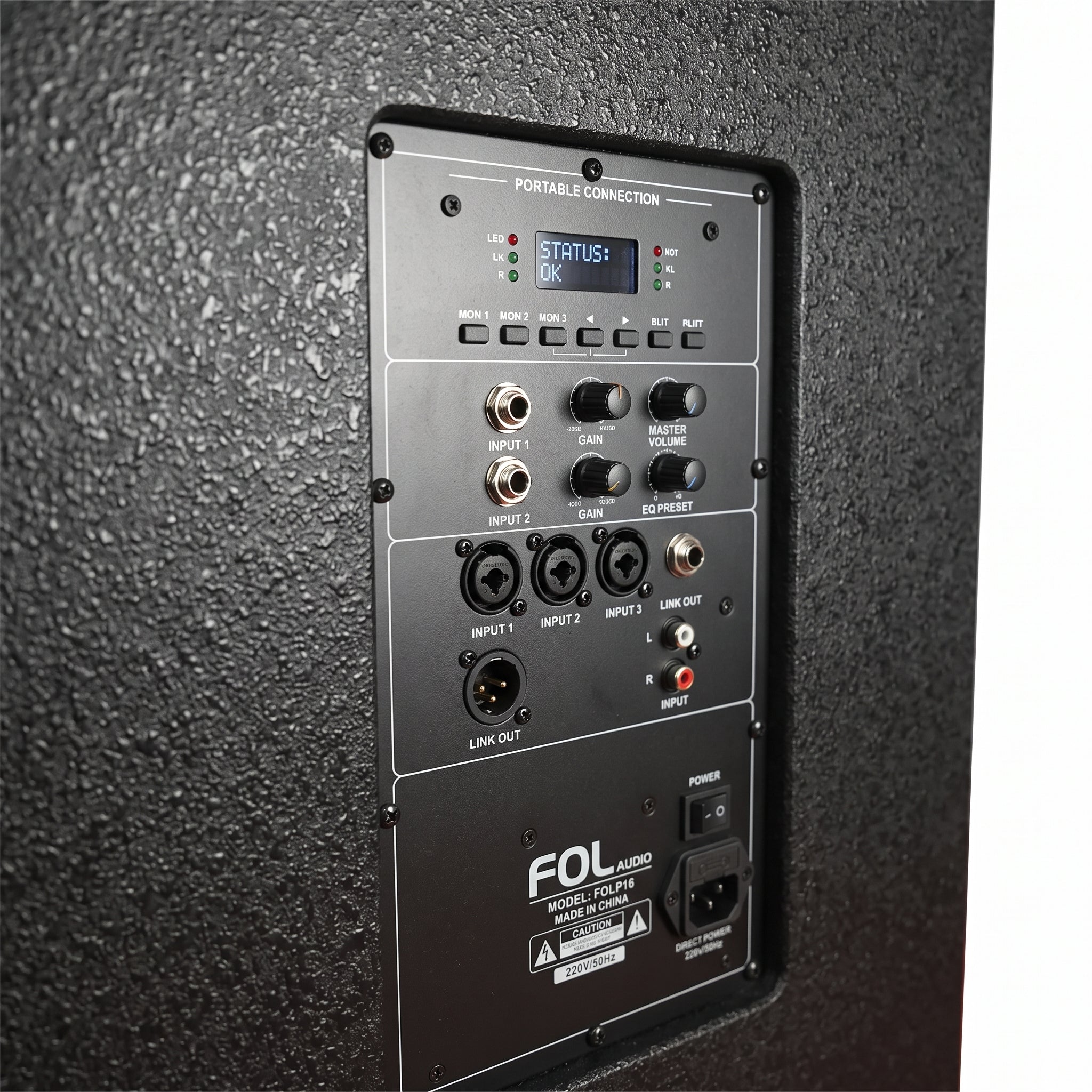 Torre de Sonido FOL FS-T939 600W - 2 micrófonos