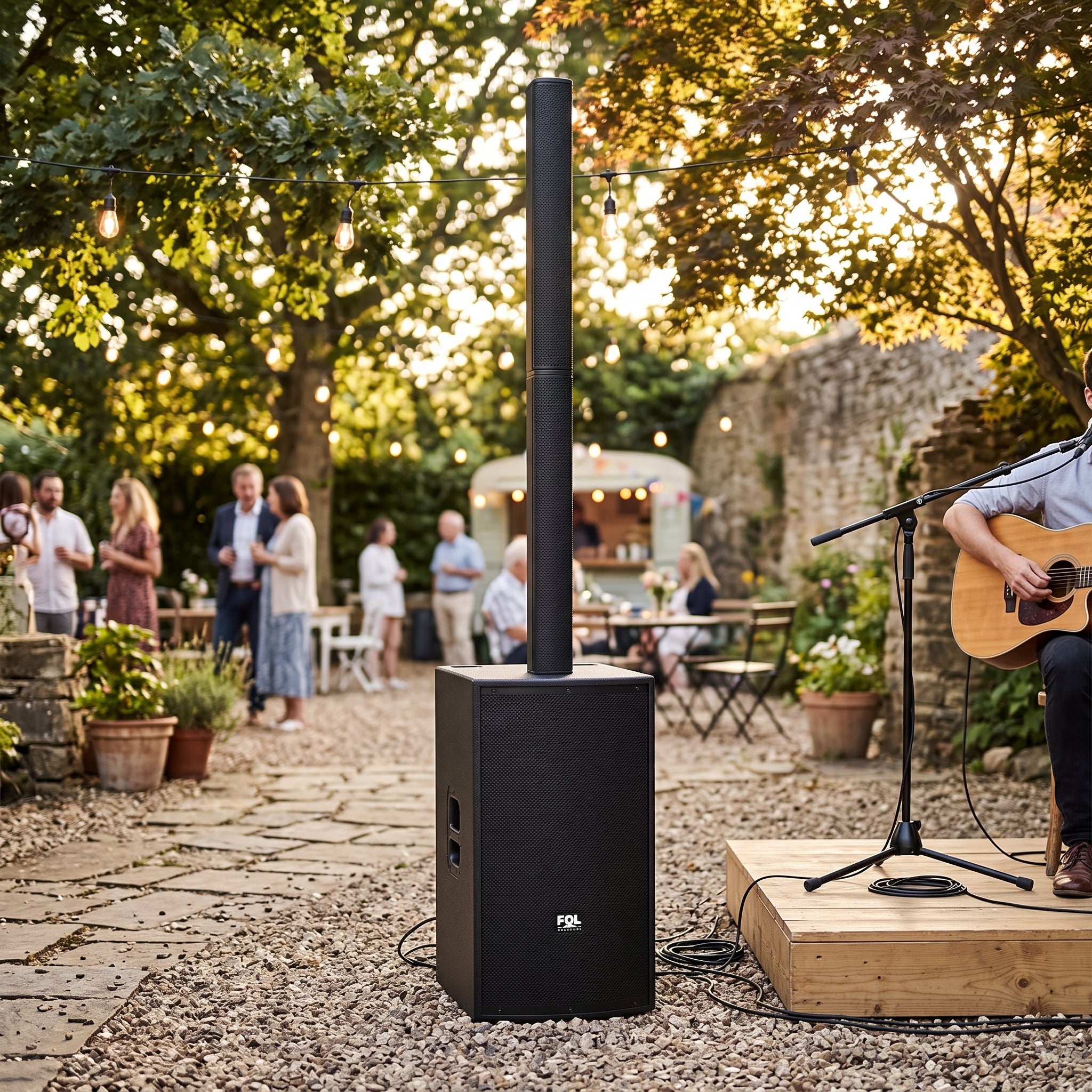Torre de Sonido FOL FS-T939 600W - 2 micrófonos
