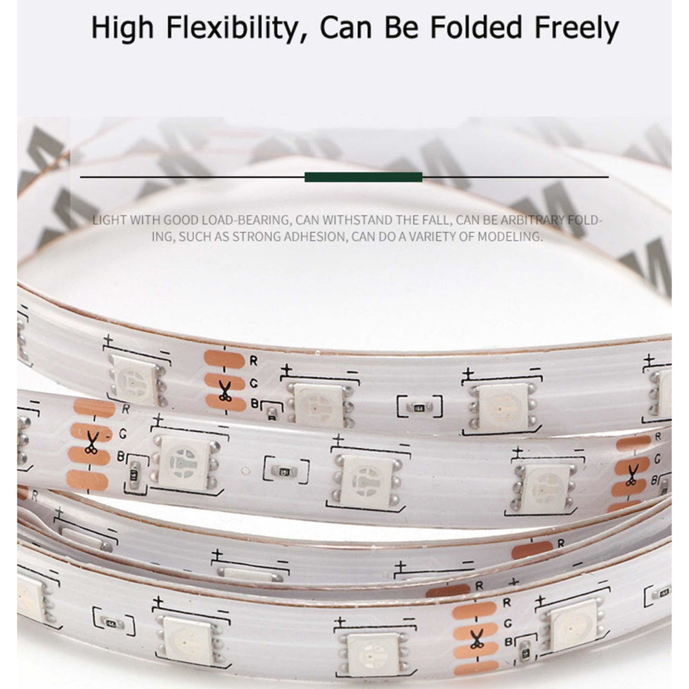 Tira Luz Led Colores Moreka 28355, 5m 2835 Rgb Con Control 24 Botones