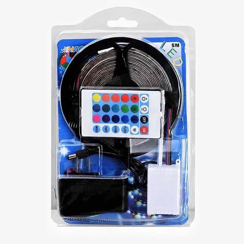 Tira Luz Led Colores Moreka 28355, 5m 2835 Rgb Con Control 24 Botones