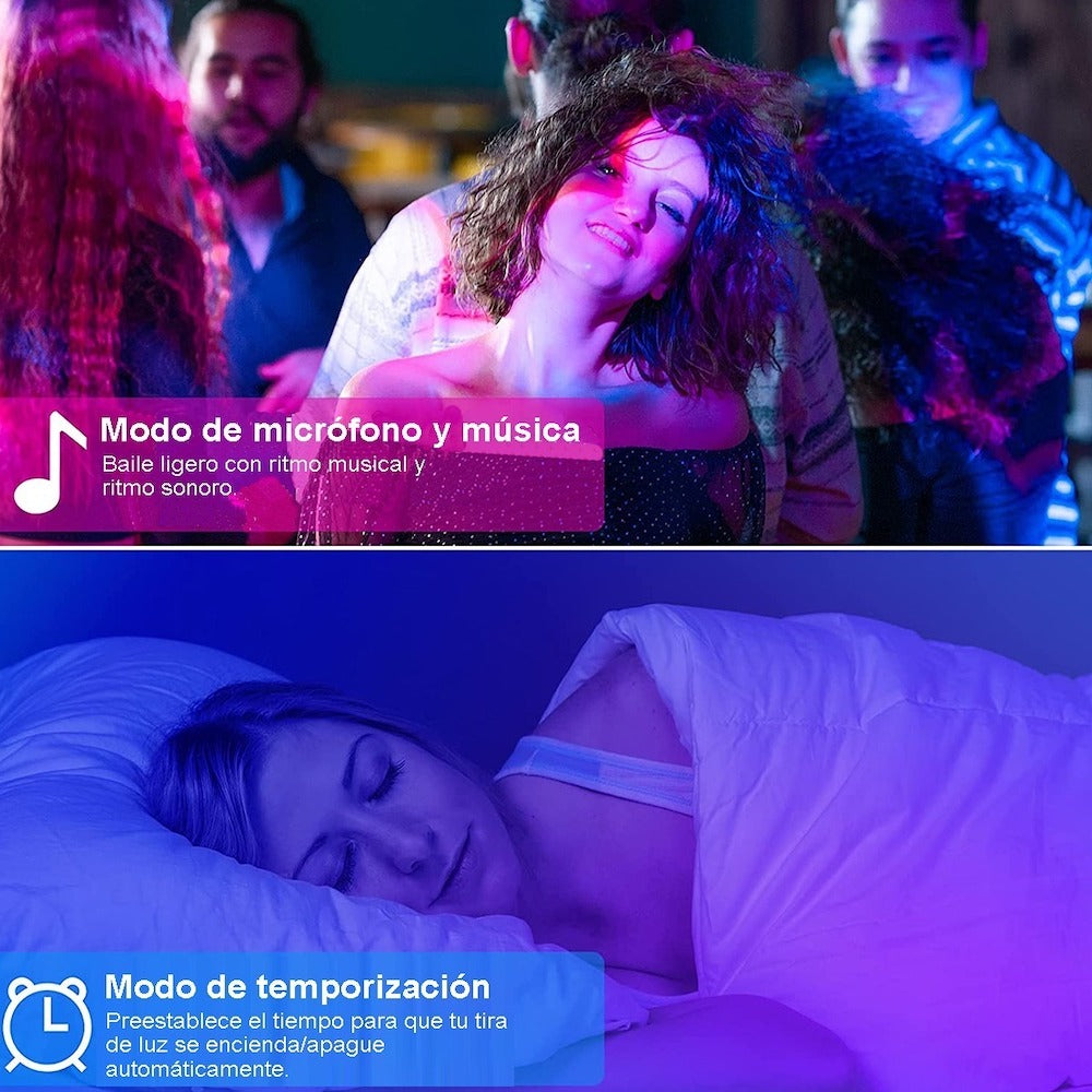 Tira Luz led NEÓN Ip65 Flexible Bluetooth De 5m