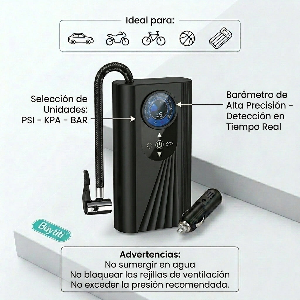 Bomba de Aire Electrica para automóvil BUYTITI MR-929