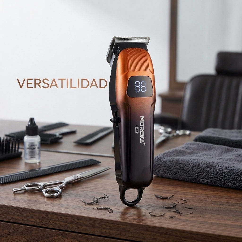 Cortadora Recargable para Cortar el Pelo Moreka W-32