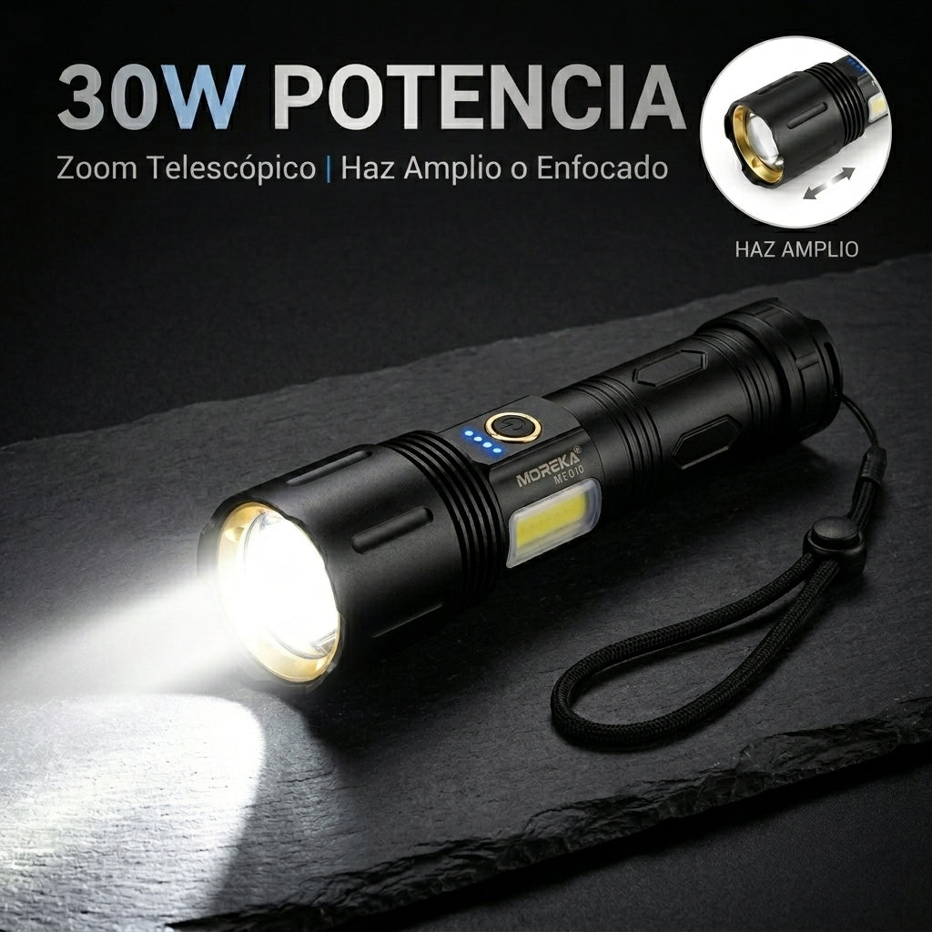 Linterna Recargable LED MOREKA MT-019 Alta potencia