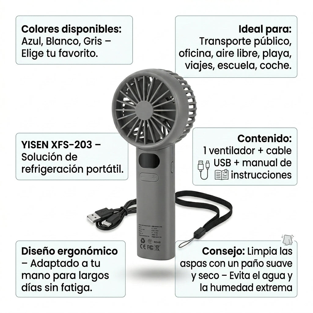 Ventilador Pequeño de Mano XFS-203