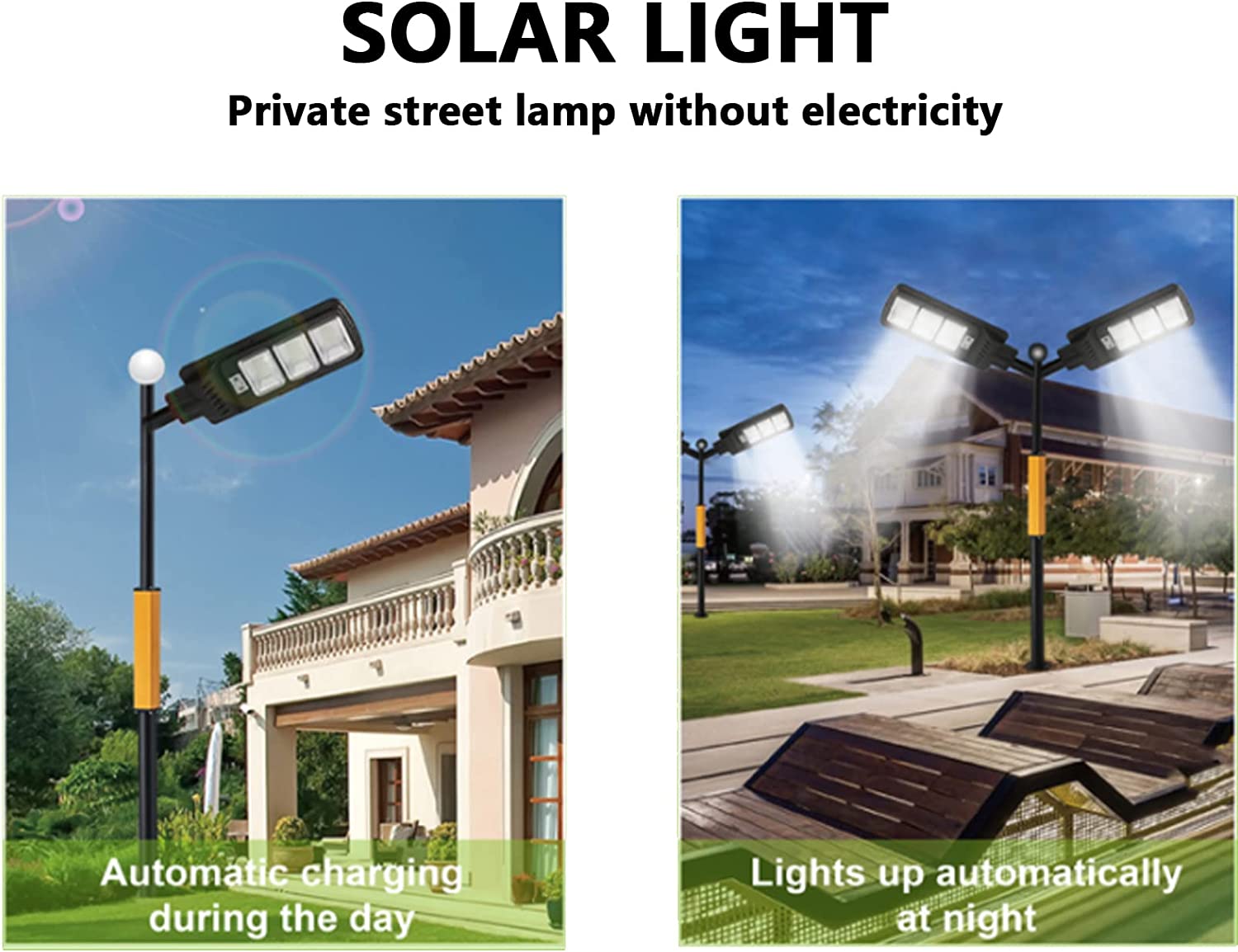 Luminaria Suburbana Alumbrado Publico Solar 150W con Sensor Movimiento GD-98150